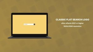Videohive After Effects Classic Flat Search Logo 60fps Logo Stings template preview