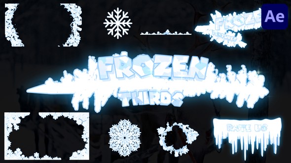 Videohive Frozen Lower Thirds And Textures | After Effects Elements template preview