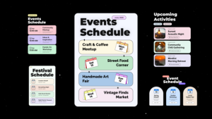 Videohive Events List Titles template preview