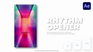 Videohive Vertical Rhythmic Slideshow - Reels, Post, Shorts Openers template preview