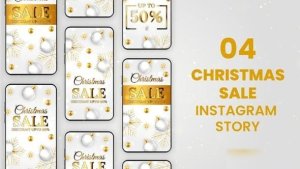 Videohive Merry Christmas Sale Instagram Stories 55544338 Openers template preview