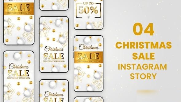 Videohive Merry Christmas Sale Instagram Stories 55544338 Openers template preview