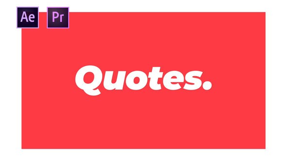 Videohive Quotes Titles template preview