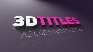 Videohive 3D Titles 21946657 Titles template preview