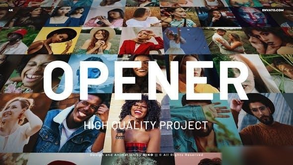 Videohive Mosaic Logo Opener 36542419 Openers template preview