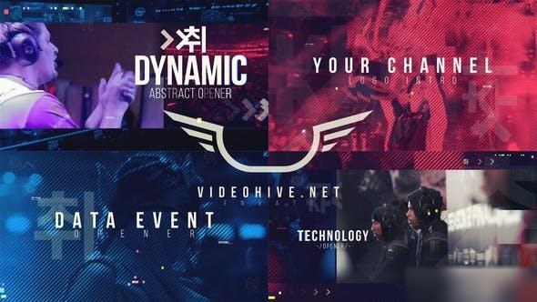 Videohive Dynamic Glitch Logo Opener Openers template preview
