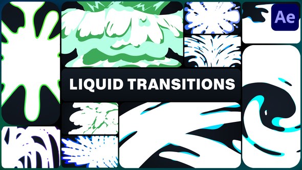 Videohive Liquid Transitions for After Effects 51914772 Elements template preview