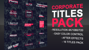 Videohive Minimal Corporate Titles 50270273 Titles template preview