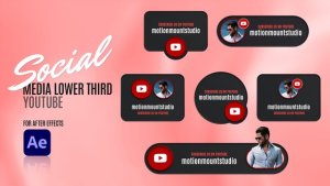 Videohive Social Media Lower Thirds - Youtube Elements template preview