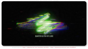 Videohive Quarter Glitch VFX Logo Logo Stings template preview