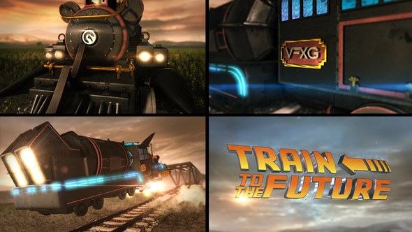 Videohive Train to the Future Openers template preview