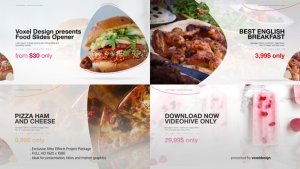 Videohive Food Product Opener Openers template preview