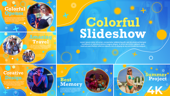 Videohive Colorful Slideshow 45637248 Video Displays template preview