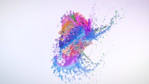 Colorful Splash Logo Reveal Video Displays template preview