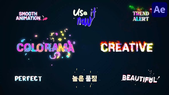 Videohive Juicy Colorful Titles for After Effects Titles template preview