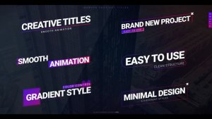 Videohive Modern Gradient Titles Titles template preview