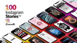 Instagram Stories Package Video Displays template preview