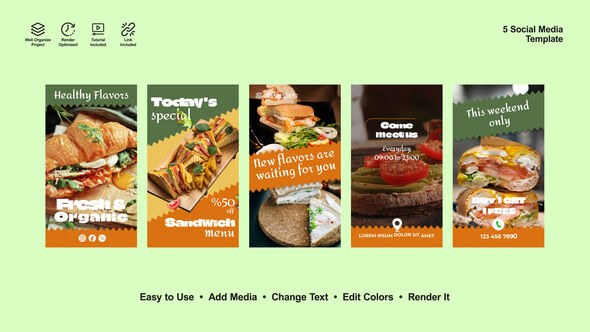 Videohive Healthy Instagram Stories 53394245 Product Promo template preview