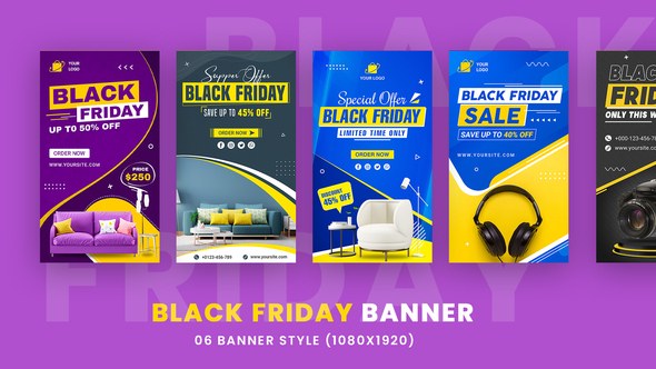 Videohive Black Friday Products Banner Product Promo template preview