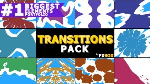 liquid Transitions Pack | After Effects Video Displays template preview