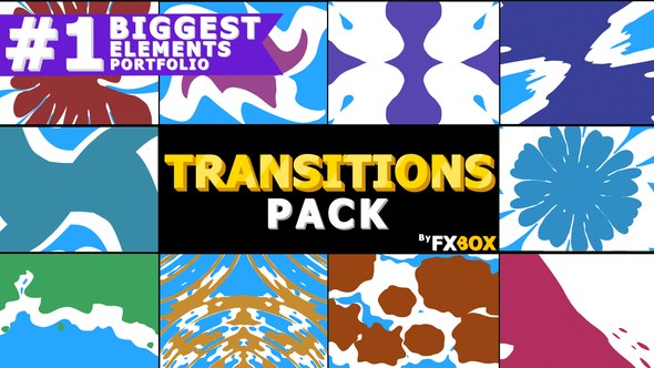 liquid Transitions Pack | After Effects Video Displays template preview