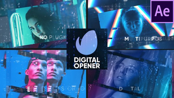 Videohive Digital Opener | Slideshow Openers template preview