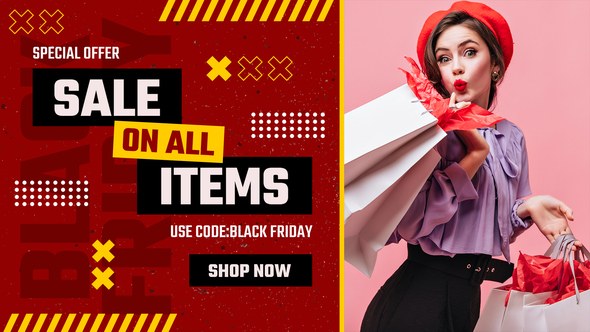 Videohive Black Friday Sale Slider Promo 49532705 Product Promo template preview