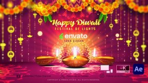Videohive Diwali Lighting Festival Openers template preview