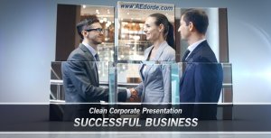 Videohive Successful Business - Clean Corporate Presentation Video Displays template preview