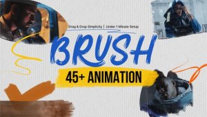 Brush Animation Elements template preview