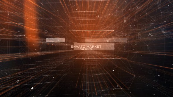 Videohive Fast Grid Plexus Intro Openers template preview