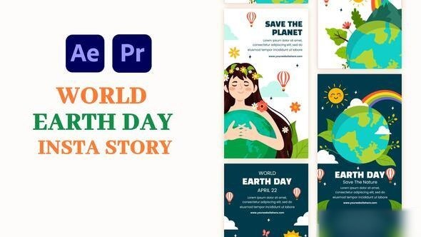 Videohive World Earth Day Instagram Story 57725857 Elements template preview