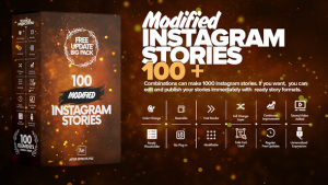 Modified Instagram Stories Video Displays template preview