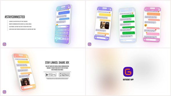 Videohive Smartphone App Promo Mockup - Modern Glass Morphism Style - Ae Template Product Promo template preview