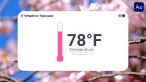 Videohive Weather Thermometer Infographics template preview
