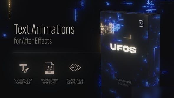 Videohive Text Animation Presets | UFO Titles template preview