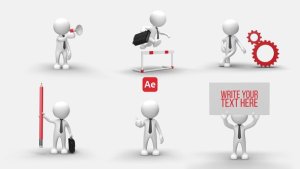 Videohive 3D People Animations 4 Elements template preview