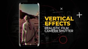 Videohive Vertical Realistic Film Camera Shutter | After Effects Elements template preview