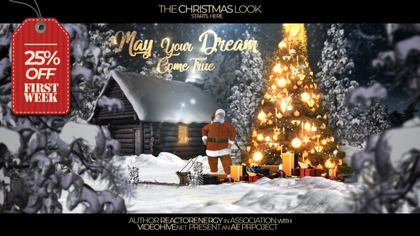 Christmas Opener Video Displays template preview