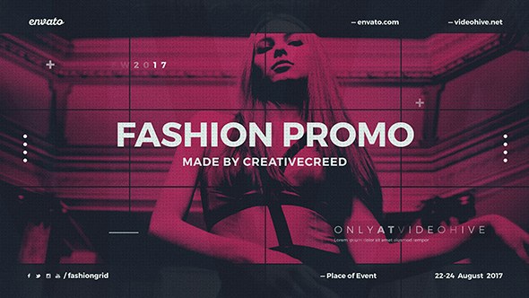 Videohive Fashion Event Promo / Dynamic Opener / Clothes Collection / Grid Slideshow / Backstage Openers template preview