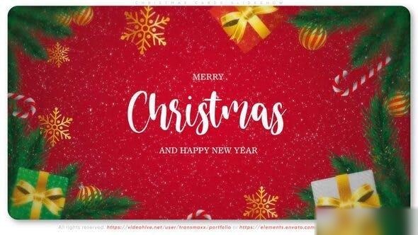 Videohive Christmas Cards Slideshow Openers template preview
