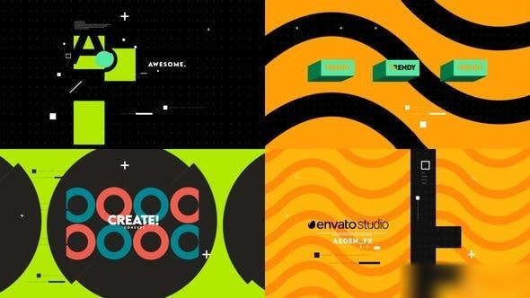 Videohive Shape Intro Openers template preview