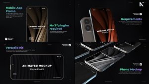 Videohive Mobile Phone App Mockup Kit Product Promo template preview