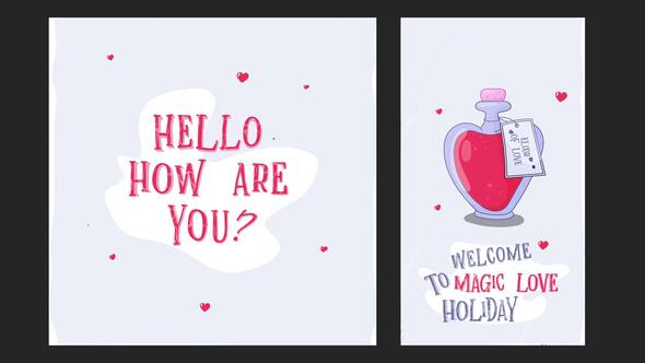 Videohive Elixir of love Titles template preview