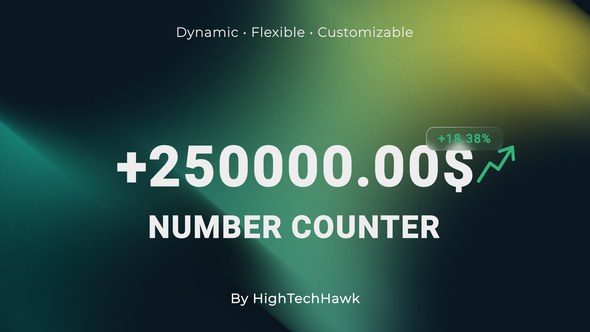 Videohive Versatile Number Counter Infographics template preview