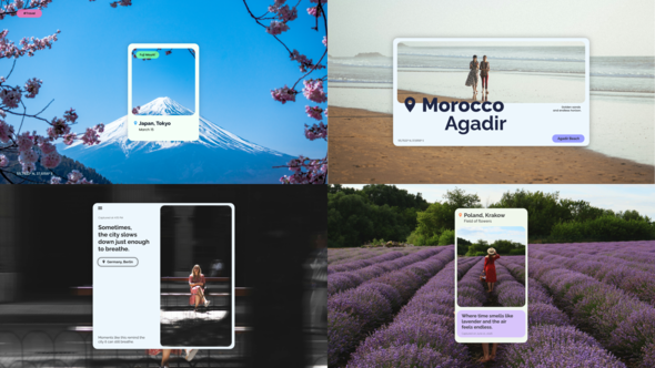 Videohive Location Typography Titles template preview