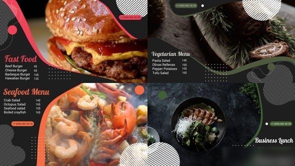 Videohive Food Menu || After Effects 34758795 Openers template preview