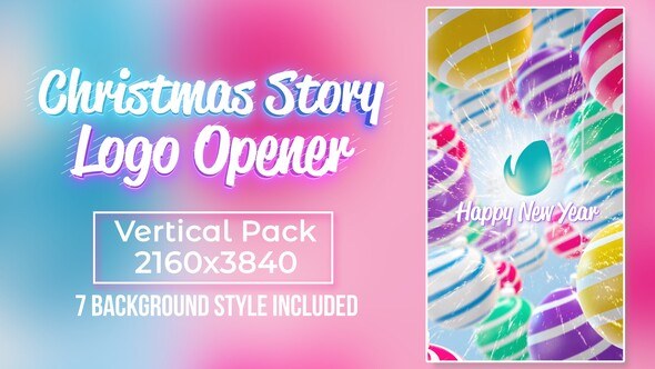 Videohive Christmas Story Logo Opener Logo Stings template preview