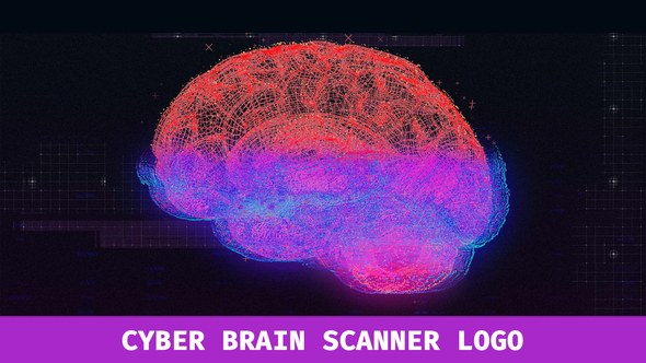 Videohive Cyber Brain Scanner Logo Logo Stings template preview