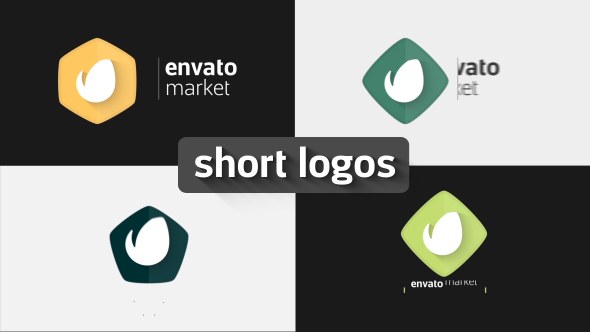 Videohive Short Simple Logos Logo Stings template preview